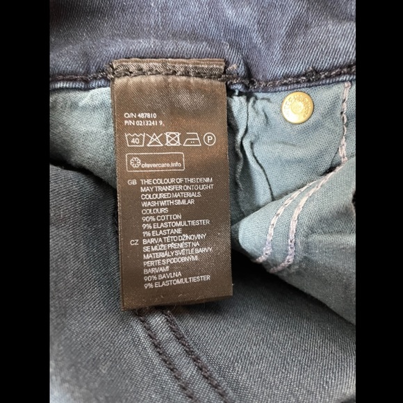 H&M Straight Leg Regular Waist Jeans, Blue - Picture 3 of 8